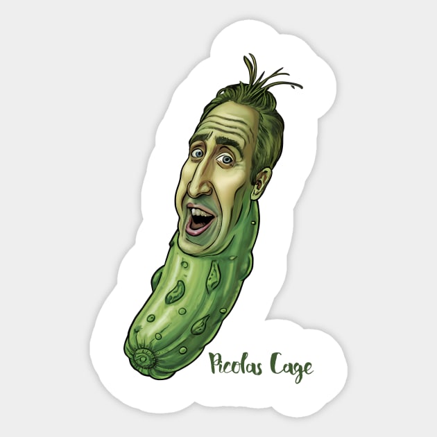 Picolas Cage Picolas Cage Sticker TeePublic